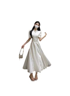 2023 Summer Chinese Style Qipao Dress Set for Women White Long - pzsku/ZBF9C615815DEB826A316Z/45/_/1732185628/8031bdba-87df-4dba-bb90-0497292c810b