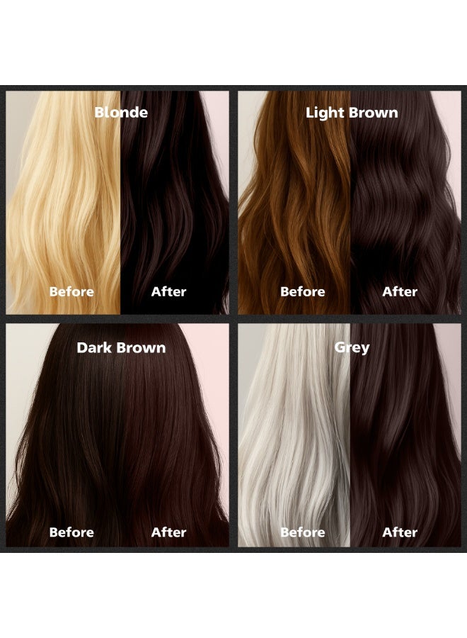 Herbishh Combo Pack - 2Pcs Dark Coffee Hair Color Shampoo 500ml + 1Pc Argan Intense Hair Mask 150ml - Image 5