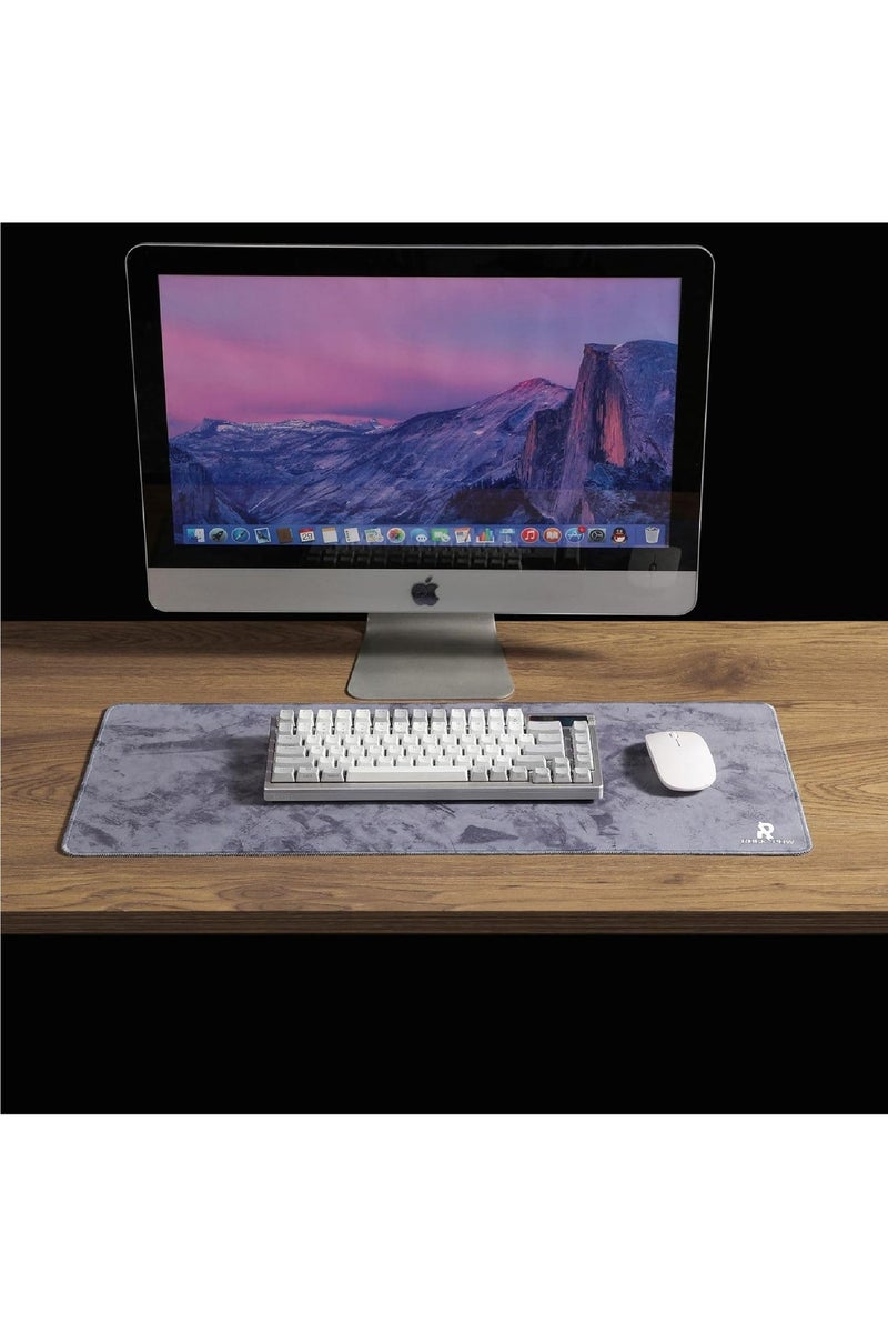 وسادة ماوس كبيرة ممتدة للألعاب بقاعدة مطاطية غير قابلة للانزلاق وسادة ماوس للمكتب ووسادة مكتب وسطح قماشي ناعم ووسادات ماوس للوحة المفاتيح لأجهزة الكمبيوتر (800 * 300 * 3 مم) - view 4