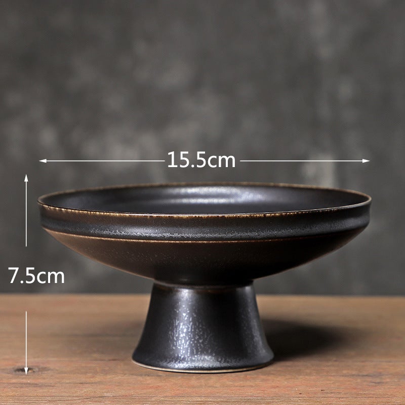 Ceramic Lotus Elevated Fruit Plate Creative Dessert DishSimple Fruit Plate (Wujin) Simple Fruit Plate (Wujin) 