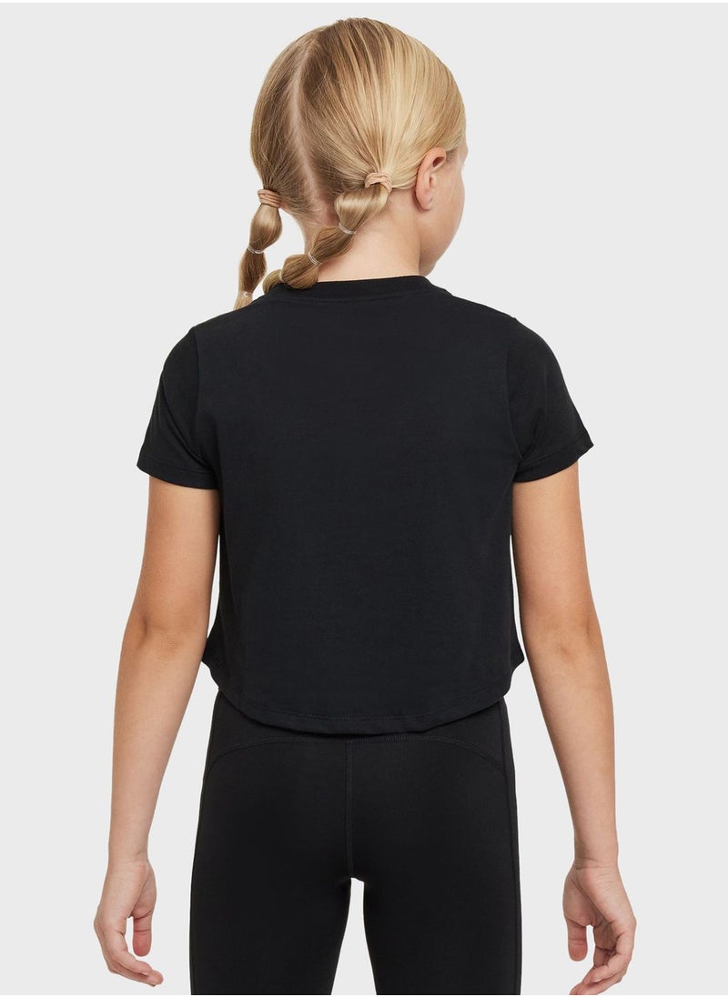 Nike - Youth Dfct Cropped T-Shirt - Image 1