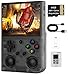 Voacle G350 Retro Handheld Game Console 35 Inch IPS Screen Linux System Builtin 64G TF Card 4371 Games Preloaded Handheld Game Console 3200mAh BatteryTransparent Black - Image 2