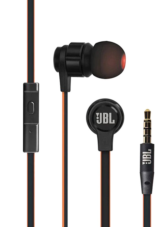 JBL T180A Stereo In-Ear Headphones Black - Image 1