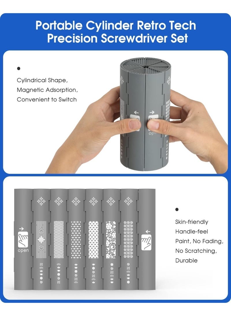 Arabest Precision Screwdriver Set, 126 in 1 Portable Screwdriver DIY Repair Tool Kit, Professional Magnetic Repair Tool Kit for Computer, Laptop, Xbox, Macbook, Game Console, Men Tools Gift (126 in 1) - Image 3