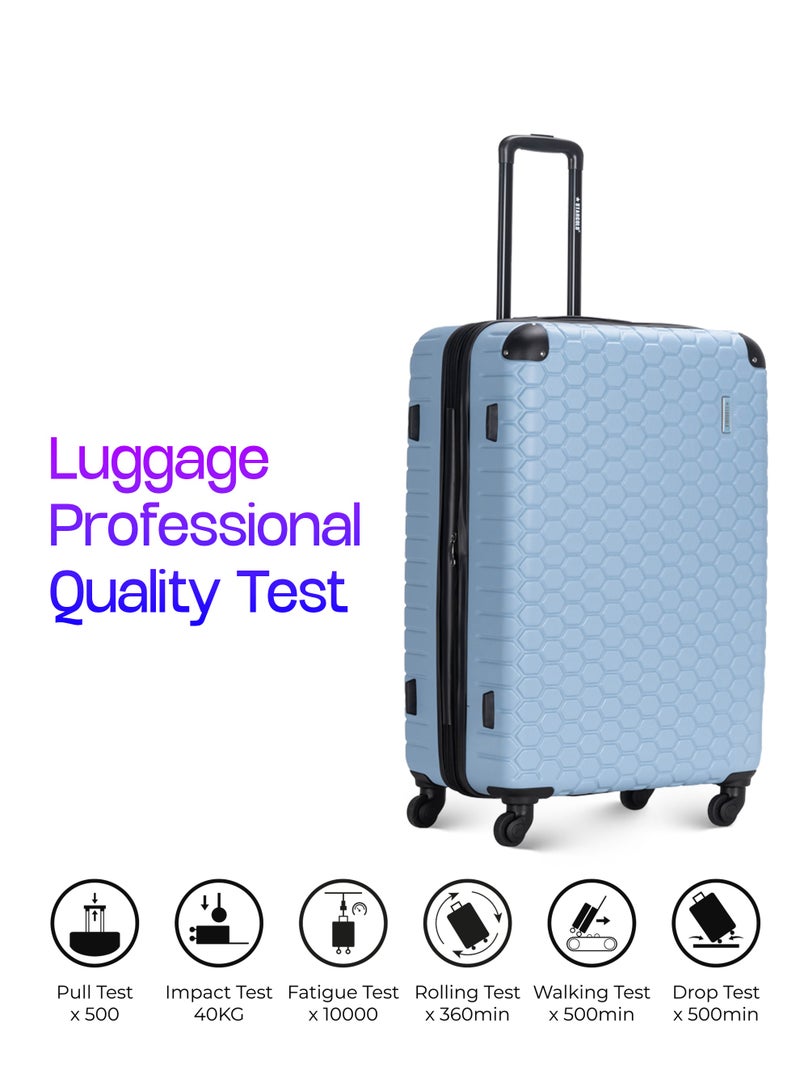 ستارجولد 4 عبوات من عربة أمتعة مقفلة ذات رقم دوار للجانب الصلب - Image 4