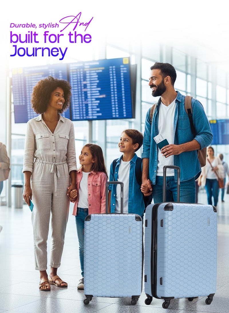 ستارجولد 4 عبوات من عربة أمتعة مقفلة ذات رقم دوار للجانب الصلب - Image 5