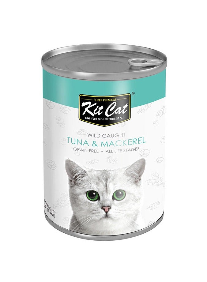 Kit Cat Wild Caught Tuna & Mackerel Can 400g