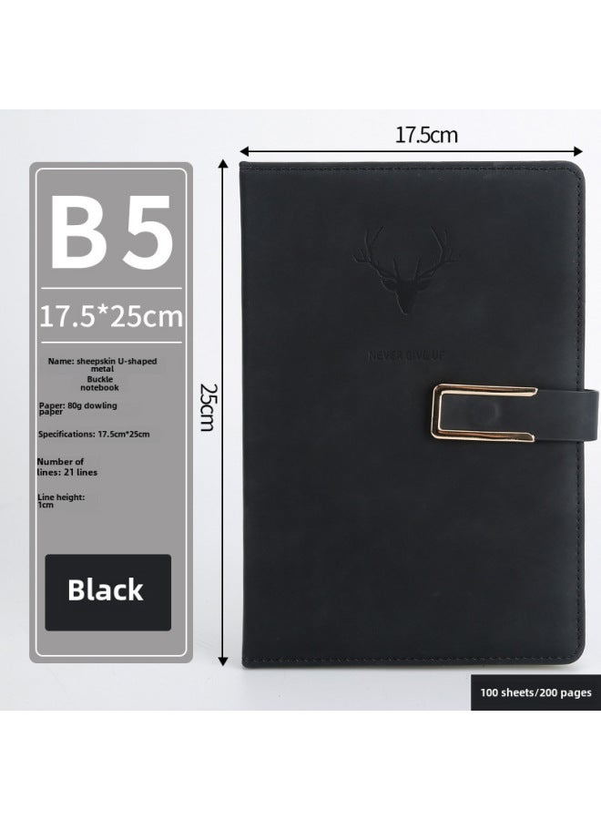 Enterprise A5 Notebook Imitation Belt Buckle B5 Notebook Notebook Business Office Notepad Gift Suit - Image 1