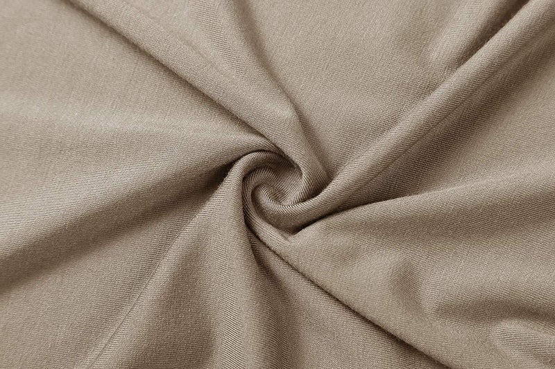Herou Women's Long Sleeve Lightweight Soft Pullover Turtleneck Tops Shirts Light Coffee Medium - Image 3