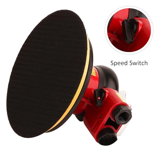 Gedu Professional Air Random Orbital Palm Sander, Dual Action Pneumatic Sander, Low Vibration, Heavy Duty … (6 inch) - Image 4