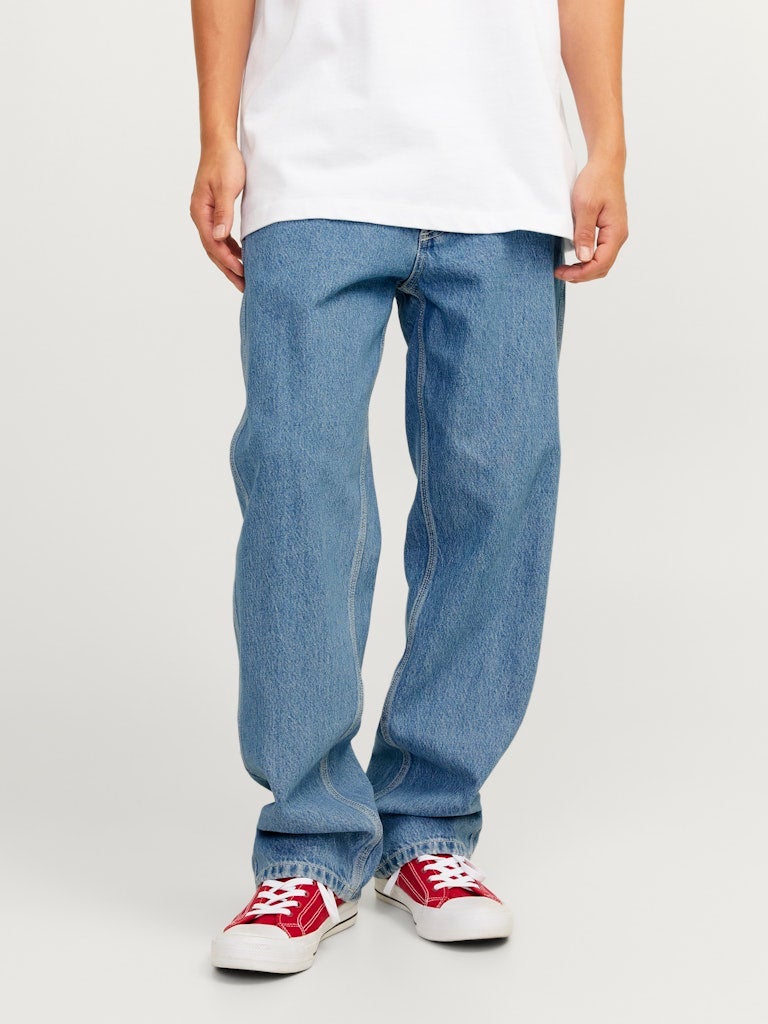 JACK & JONES Jjieddie Jjcarpenter Sbd 491 Light Wash Stright Fit Jeans  - Image 1