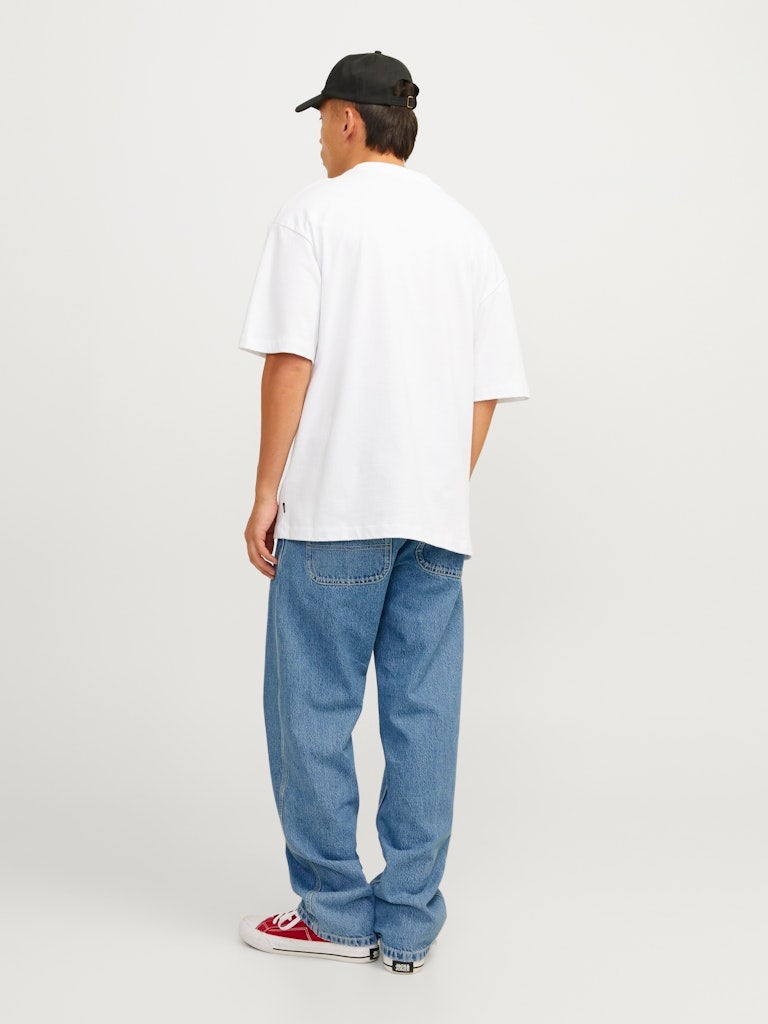 JACK & JONES Jjieddie Jjcarpenter Sbd 491 Light Wash Stright Fit Jeans  - Image 2