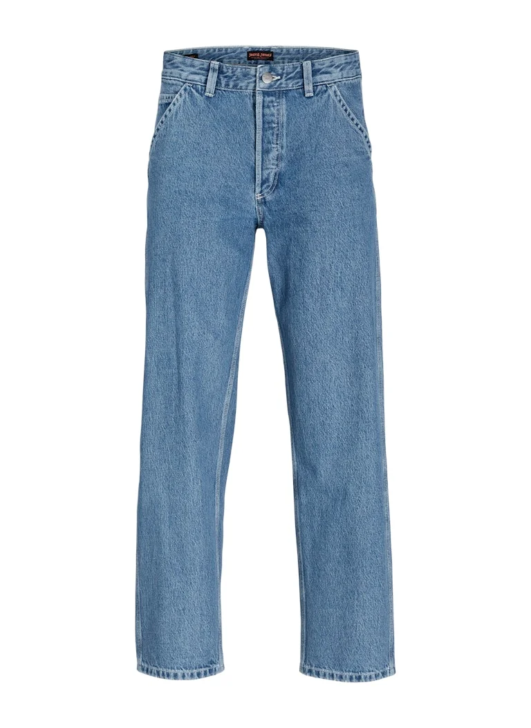 جاك اند جونز Jjieddie Jjcarpenter Sbd 491 Light Wash Stright Fit Jeans