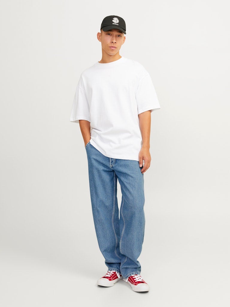JACK & JONES Jjieddie Jjcarpenter Sbd 491 Light Wash Stright Fit Jeans  - Image 5