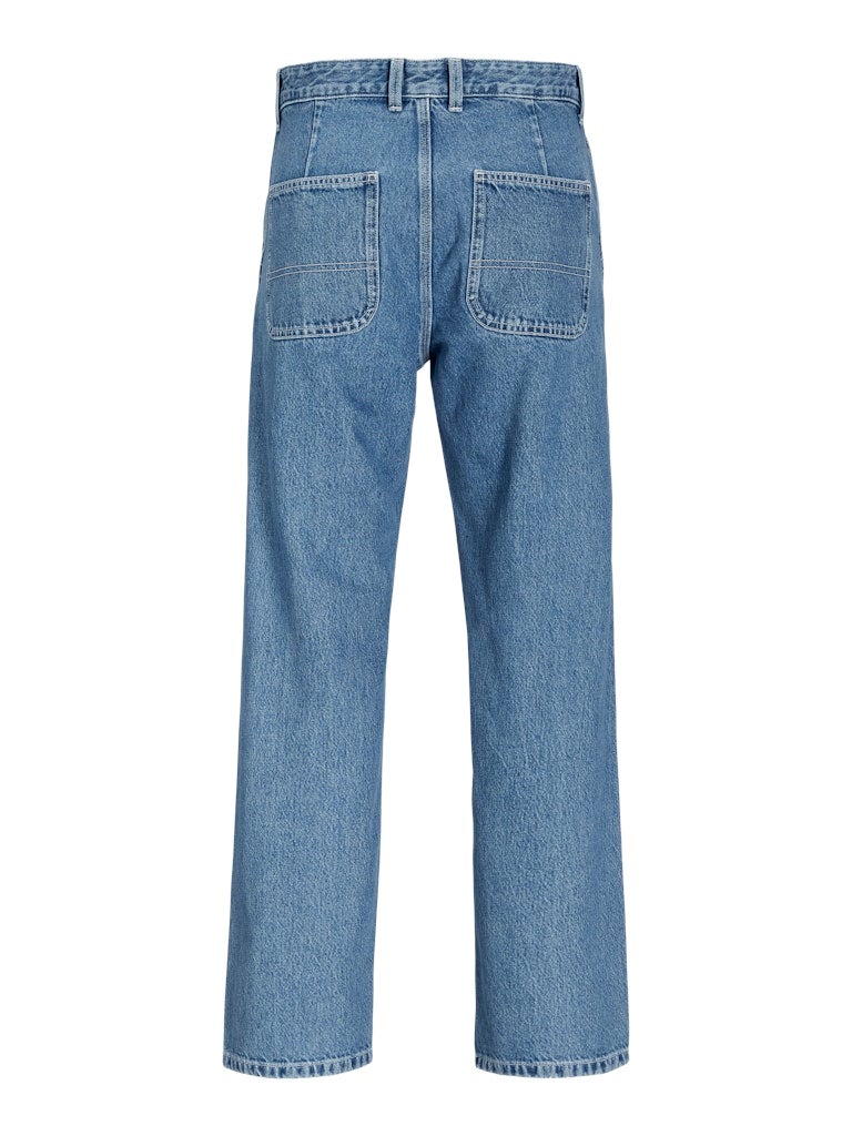 JACK & JONES Jjieddie Jjcarpenter Sbd 491 Light Wash Stright Fit Jeans  - Image 4