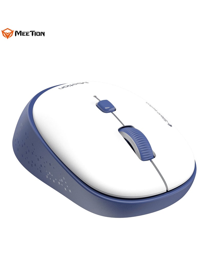 Meetion MEETION 2.4g Wireless Office Mouse Blue 571 Plug and Play Quiet Buttons Adjustable DPI - Image 2