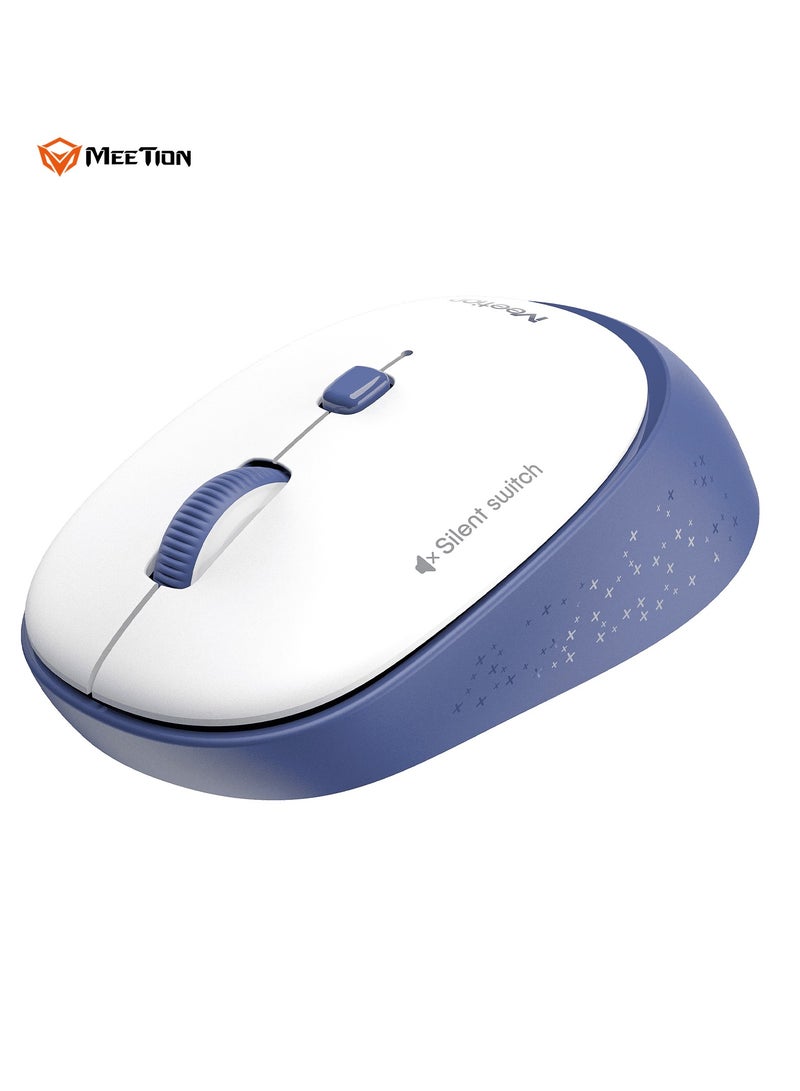 Meetion MEETION 2.4g Wireless Office Mouse Blue 571 Plug and Play Quiet Buttons Adjustable DPI - Image 3