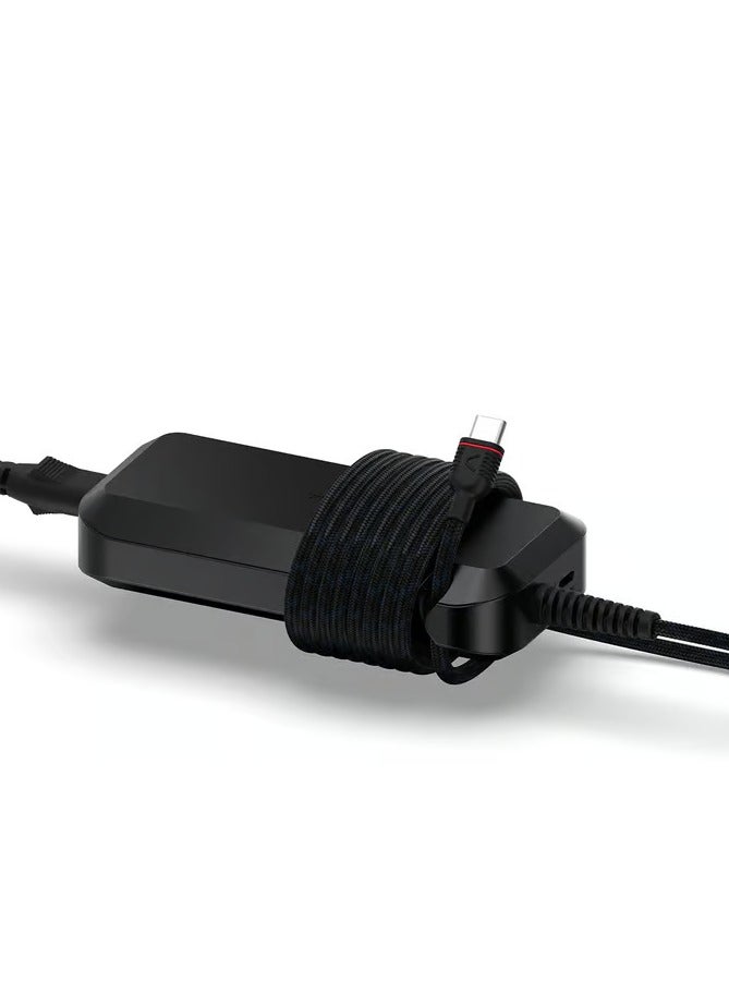 UNISYNK USB-C Laptop Charger 100W Black - Fast Charge for All Devices, Dual Port (100W + 20W), Reinforced Cable, - Image 4