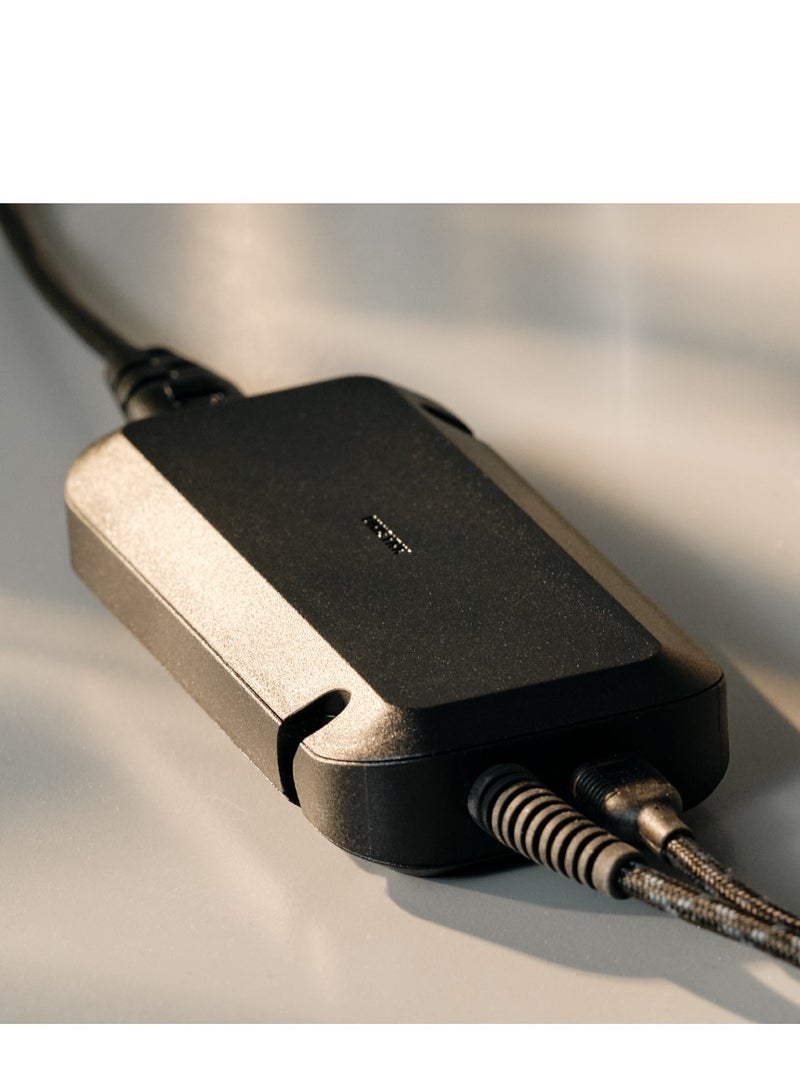 UNISYNK USB-C Laptop Charger 100W Black - Fast Charge for All Devices, Dual Port (100W + 20W), Reinforced Cable, - Image 1