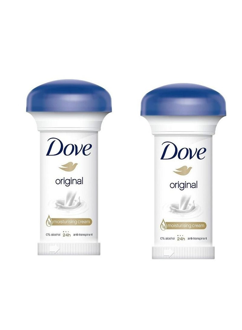 دوف كريم مزيل العرق الأصلي 50 مل(2 عبوة) - Image 1