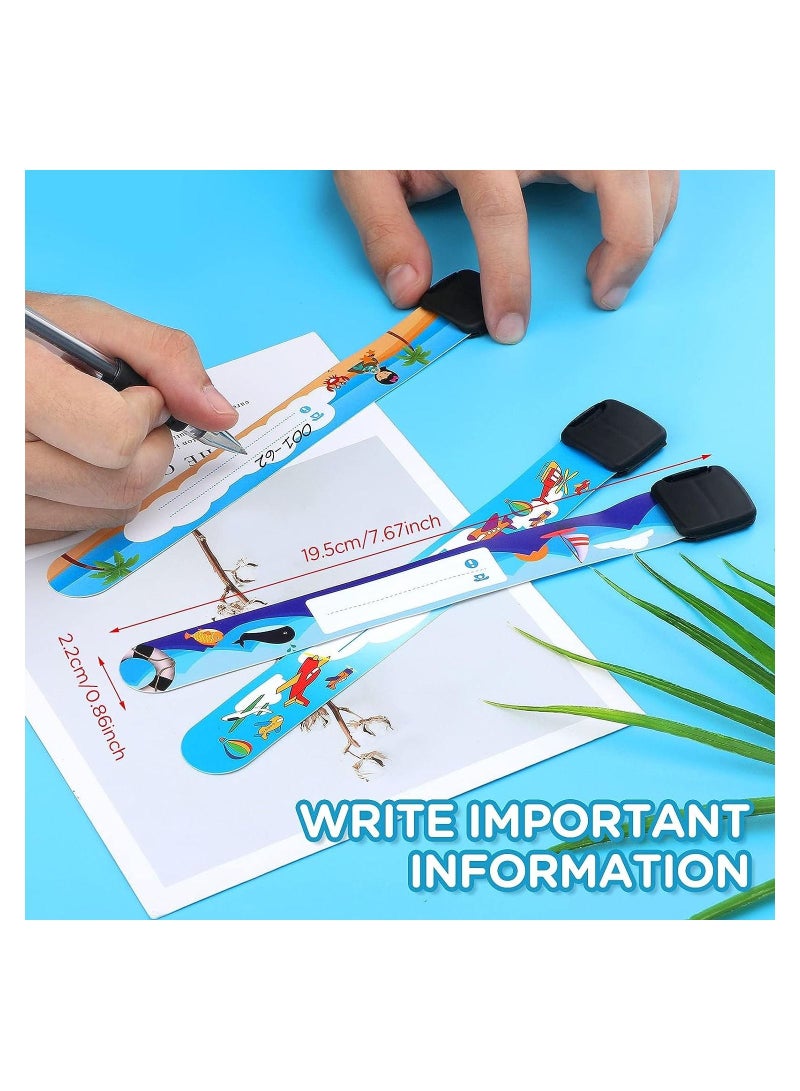 سيوسي أطفال مكافحة فقدان معرف السلامة سوار تحديد الهوية سوار قابل للتعديل للماء معرف الفرقة للبنين والبنات في الهواء الطلق حزام الطوارئ ( 20 قطعة ) - Image 2