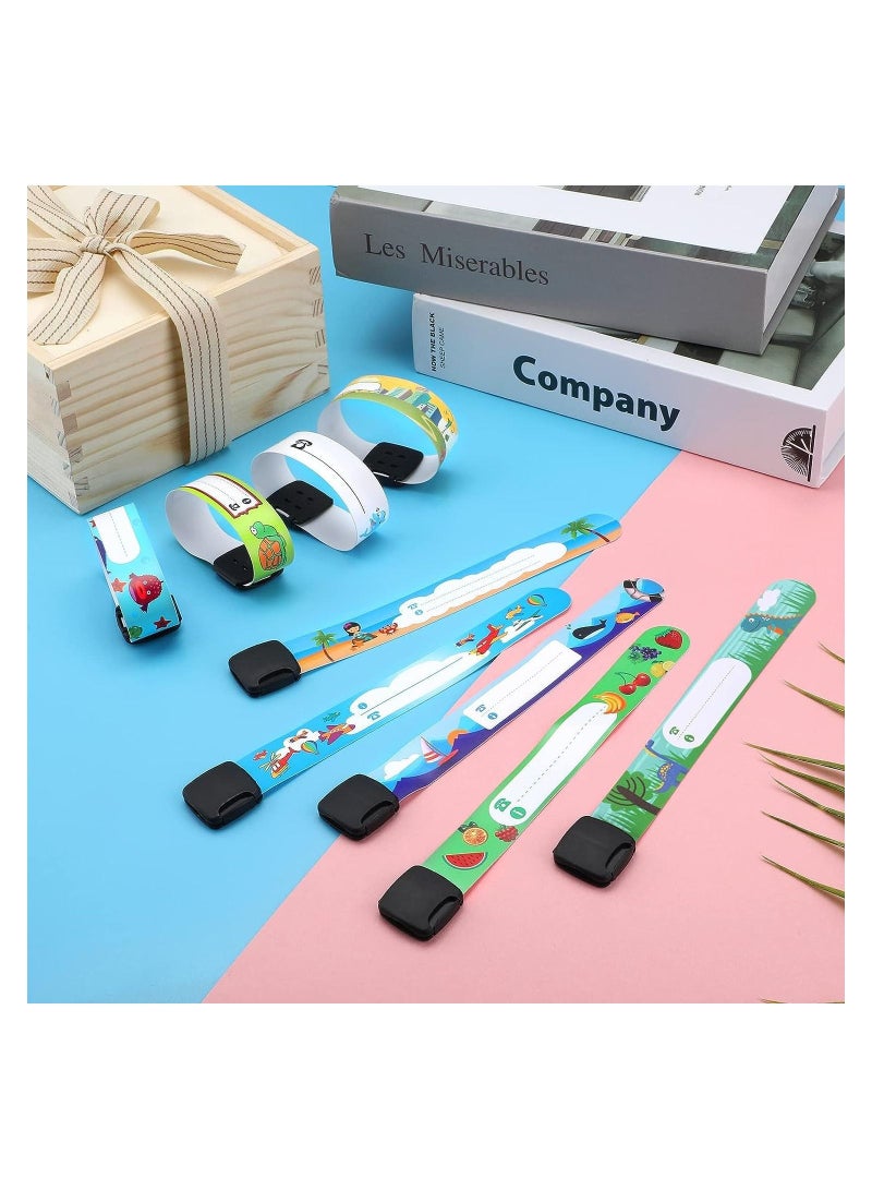 سيوسي أطفال مكافحة فقدان معرف السلامة سوار تحديد الهوية سوار قابل للتعديل للماء معرف الفرقة للبنين والبنات في الهواء الطلق حزام الطوارئ ( 20 قطعة ) - Image 3