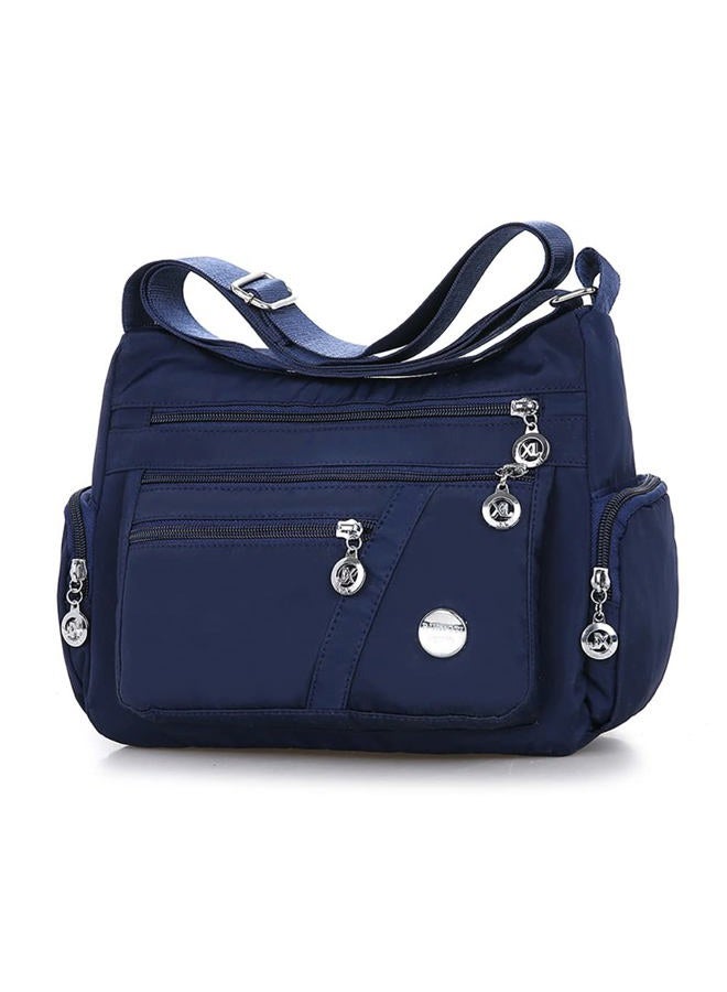 Mudono Crossbody Bag for Women Nylon Shoulder Purse Roomy Large Capacity Travel Purse Lightweight Messenger Satchel, Dark Blue - Image 1