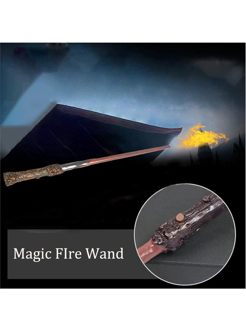 Harry Potter Kids Wizard Magic Wand Adult Witch Magic Wand Cosplay Wand with Light Fire Costume Accessory (Dumbledore) - Image 2