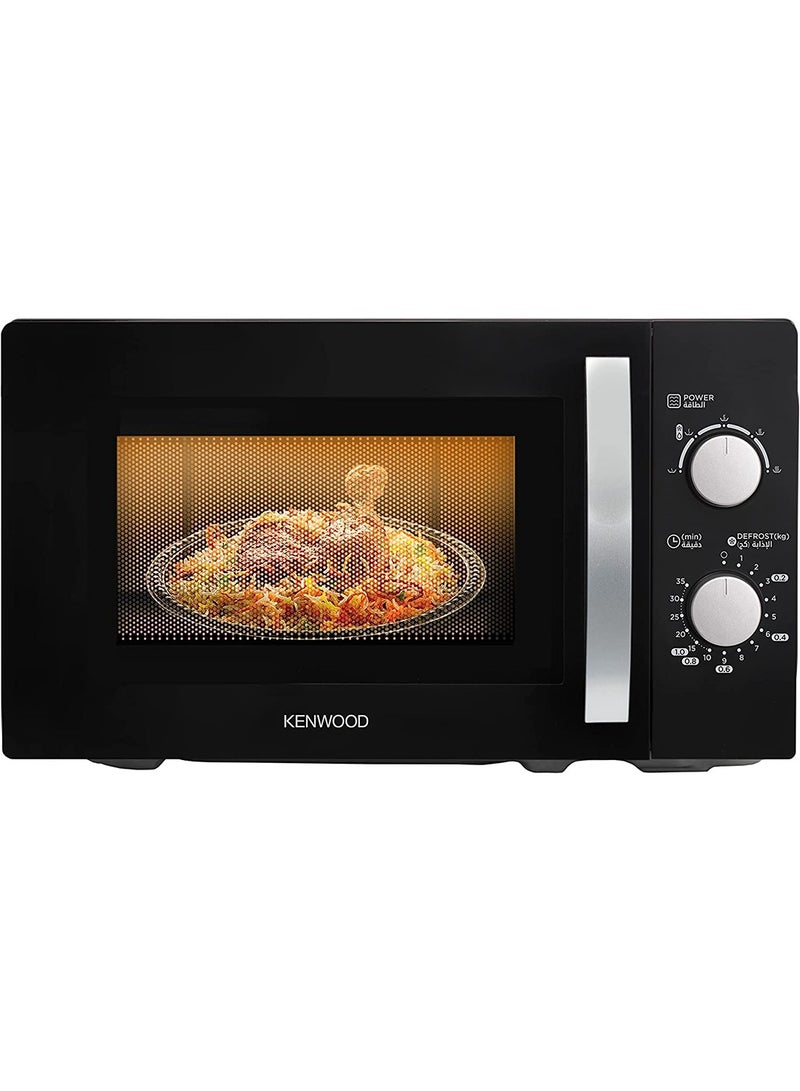KENWOOD Microwave Oven With 5 Power Levels Defrost Function 35 Minutes Timer 700W 20 L MWM20.000BK Black - Image 1