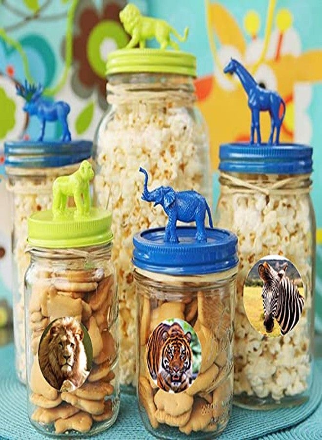 Hohamn Zoo Animals Stickers for Kids,500pcs Round Jungle Animal Stickers for Boys Girls Birthday Party Favor, 1.5 Inch - Image 5