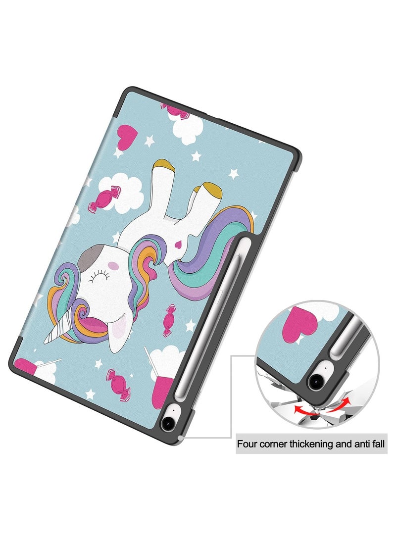 عام غلاف واقي متوافق مع Samsung Galaxy Tab S10 FE+/S10 FE Plus 13.1 بوصة 2025، مزود بفتحة لقلم الحافظة S Pen، حامل متعدد الزوايا، وظيفة النوم/الاستيقاظ التلقائي، غلاف مقاوم للصدمات والسقوط. - Image 5