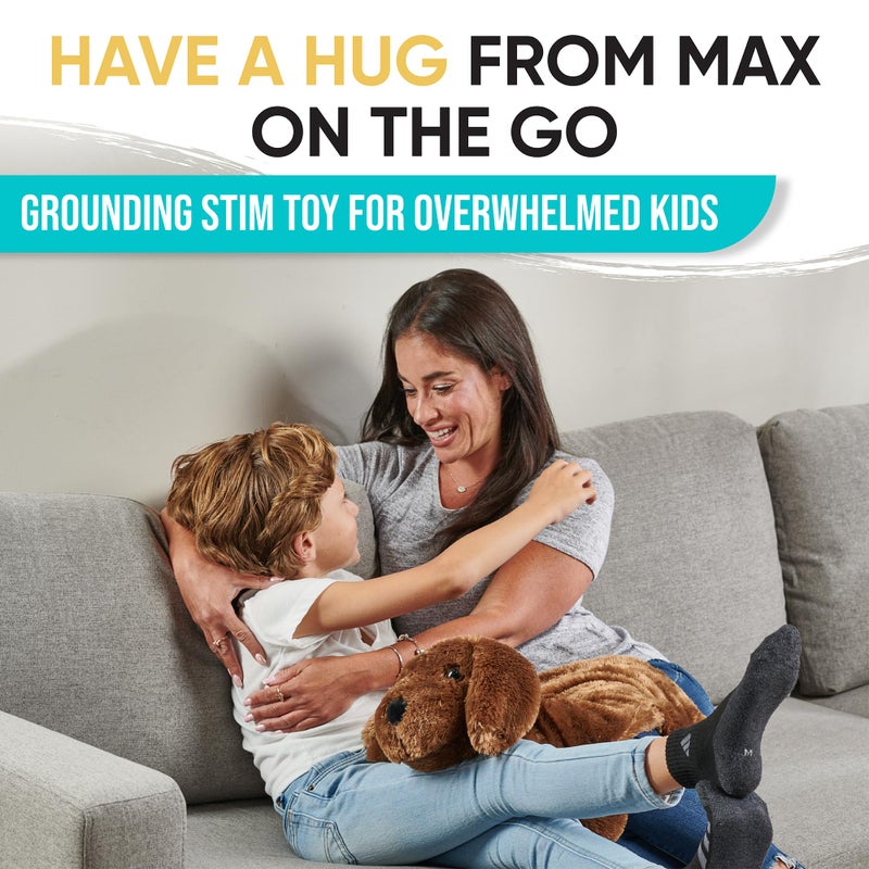 FRIENDLY CUDDLE Weighted Lap Blanket for Kids & Adults â€“ Max Weighted Blanket â€“ ASD, Sensory Processing Weighted Stuffed Animals Dog Toy â€“ Microwavable Weighted Lap Pad for Kids, 5 Lbs - Image 2