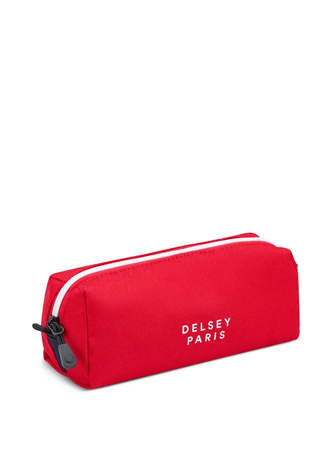 DELSEY Paris Back To School 2025 1-Compartment Pencil Case – Red