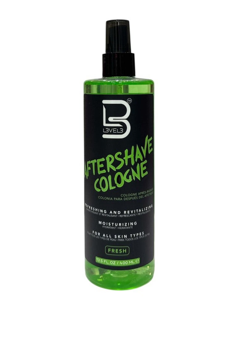 L3 AFTER SHAVE COLOGNE REFRESHING AND REVITALIZING , MOISTURIZING FOR ALL SKIN TYPES FRESH 400ML