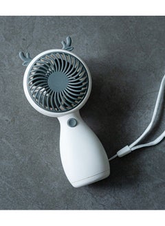 Ocean Mini Handheld Fan, Portable Personal Fans, USB Rechargeable Handheld Fan, Cute Small Electric Fan for Girls/Women/Kids Outdoor Travel, for Office and Desktop, White  - Image 2