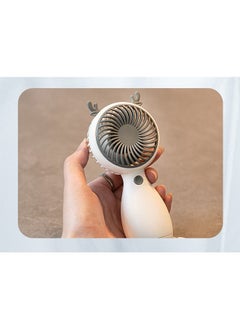 Ocean Mini Handheld Fan, Portable Personal Fans, USB Rechargeable Handheld Fan, Cute Small Electric Fan for Girls/Women/Kids Outdoor Travel, for Office and Desktop, White  - Image 4