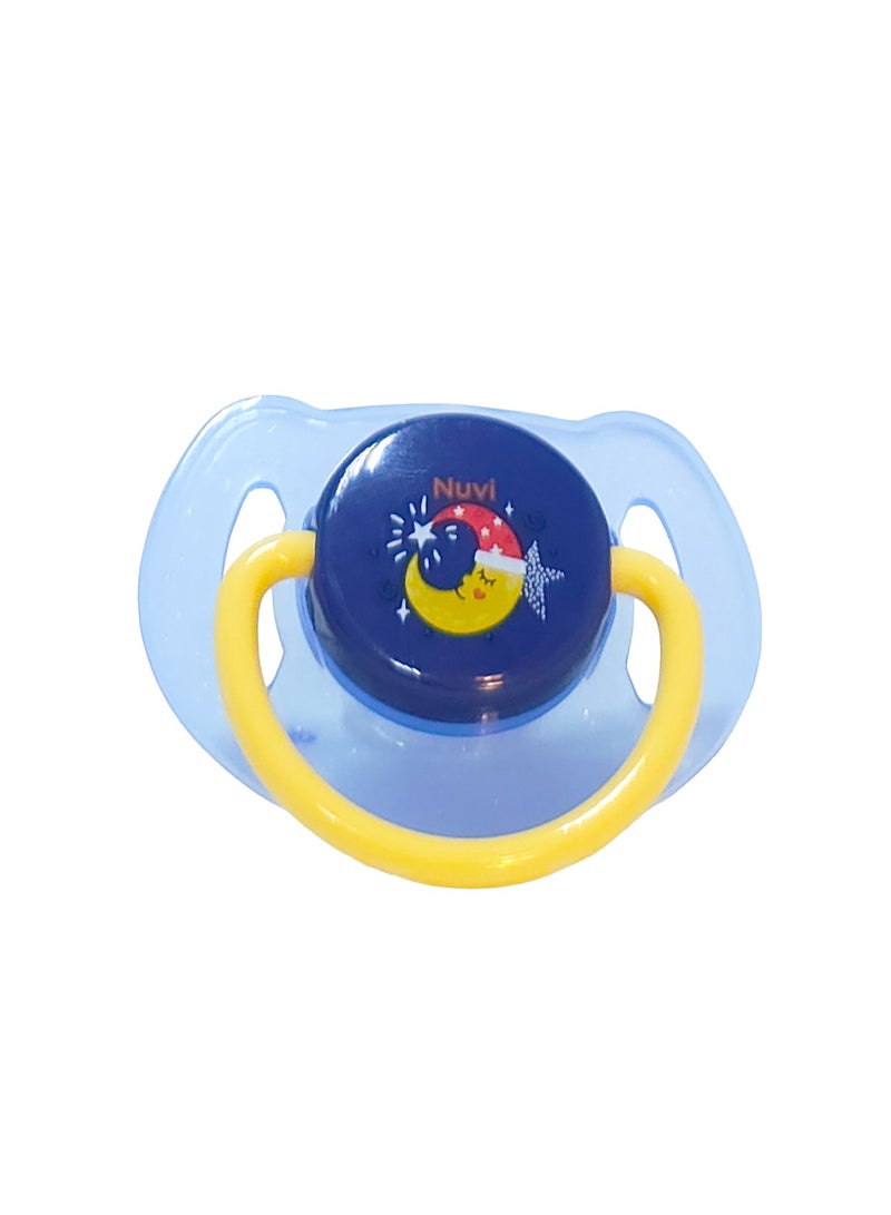 نوفي پروٹیکشن کیپ کے ساتھ نووی سلیکون پیسیفائر 0m+1 ٹکڑا - آرتھوڈونفک پیسیفائر، بلیو - Image 4