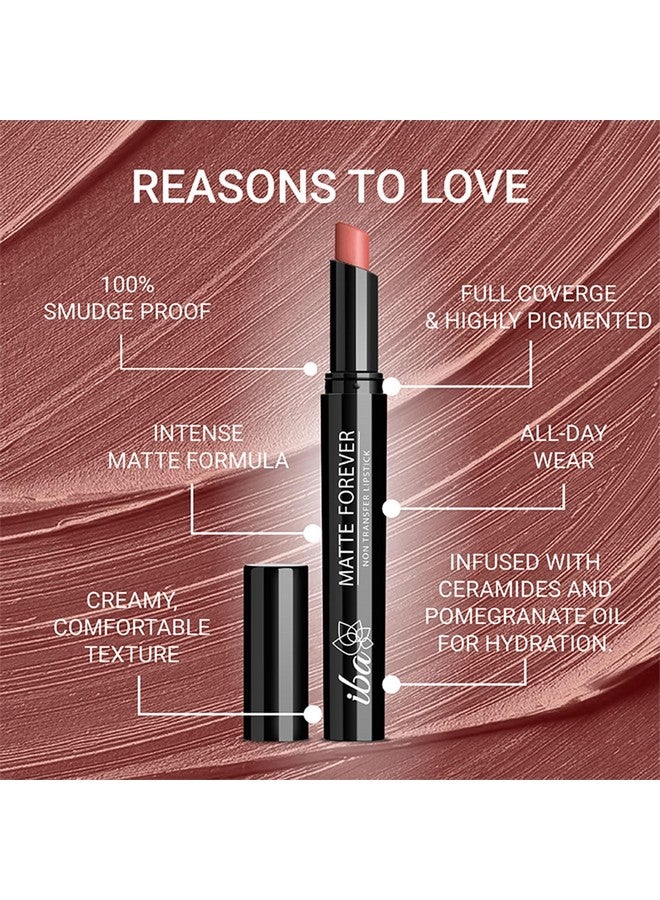 إيبا أحمر شفاه مات فوريفر غير قابل للتغيير للنساء - 04 بيست فريند | لمسة نهائية غير لامعة | عالي التصبغ، مقاوم للتلطخ وخفيف الوزن | غير لزج ولا يسبب الجفاف | مكياج الشفاه | 2G - Image 4