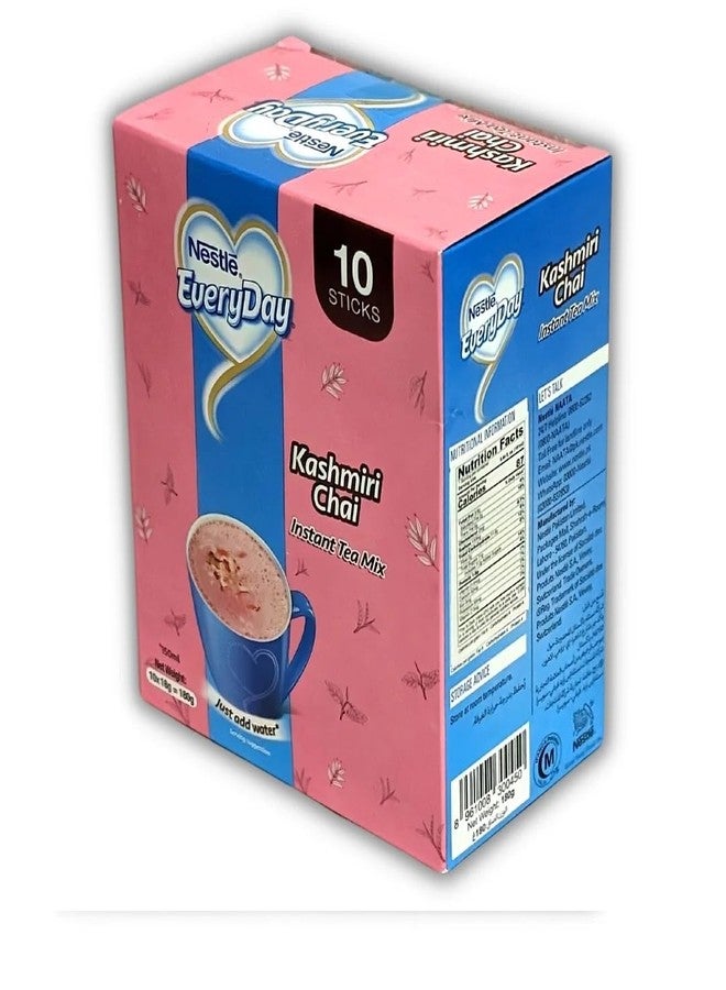 Nestle Nestlé Everyday Instant Pink Tea Mix (Kashmiri Chai) - Authentic Pink Chai, 10 Stick Sachets - Image 4