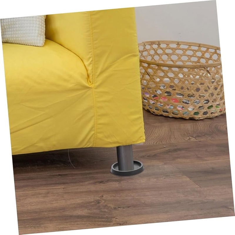 8 Pcs Black Rubber Coasters For Furniture Legs Non Slip Floor Protectors For Tables Couches Chairs - Image 3