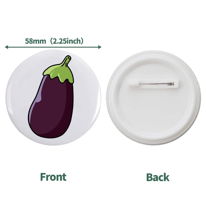 Mostme 200 Sets 58mm/2.25 inch Button Supplies Button Parts for Buttons Maker Machine 58mm, Round Badge Blank Buttons Pins, Includes Plastic Pin Back Cover, Metal Cover, Clear Film&Blank Paper - Image 4
