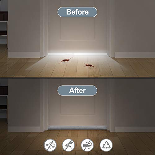 GDHOMM Door Draft Stopper for Bottom of Doors, Door Sweep Gap Filler Soundproof Weather Stripping Adjustable 30"-36", Gray - Image 4