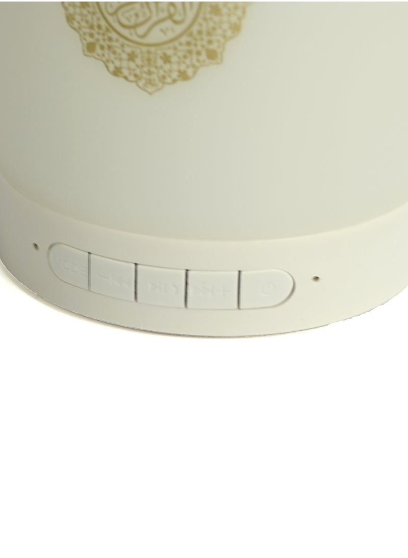 Generic - White Smart Lights, Portable Led Light Quran Smart Touch Led Lamp Bluetooth Speaker With Remote, Rechargeable Full Recitations of Quran - Image 1