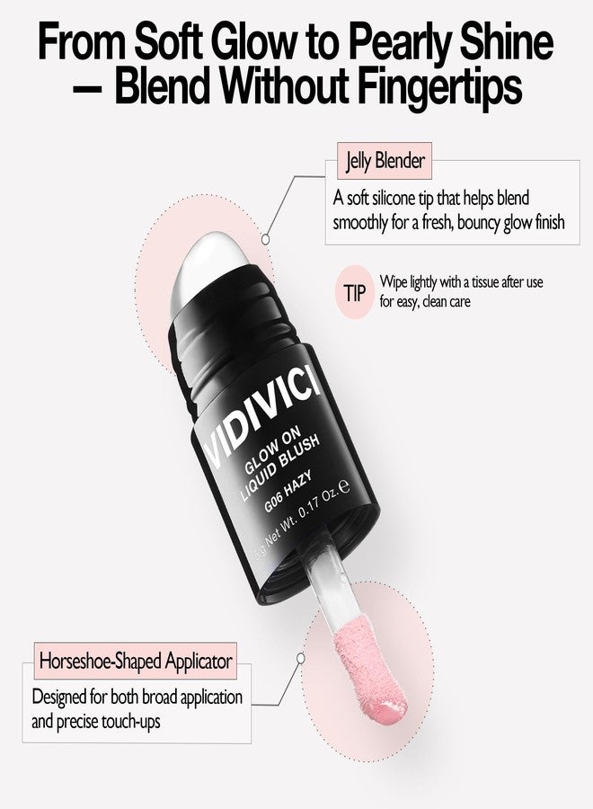 VIDIVICI Glow On Liquid Blush for Cheeks, Korean Beauty Buildable Formula, Natural Dewy Flush, Dual-Tip Silicone Applicator, 5g (0.17 Fl Oz) - Kitten - Image 3