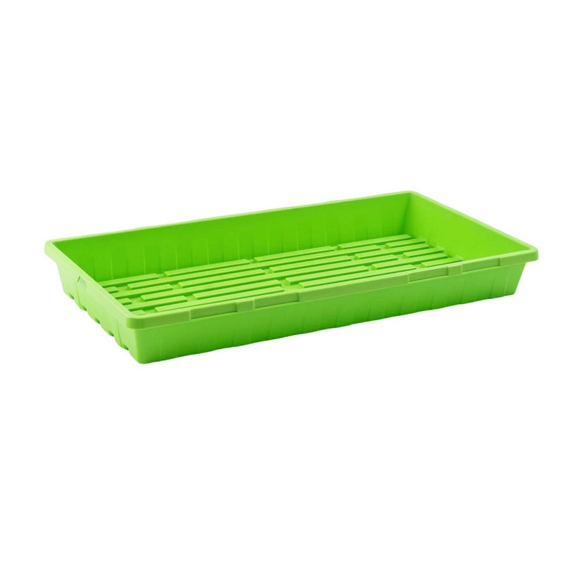 Bootstrap Farmer Bootstrap Farmer 1020 Trays Green Extra Strength No Hole 10 Pack Seedling Tray for Growing Microgreens Wheatgrass Seeds Hydroponic Germination Fodder System 