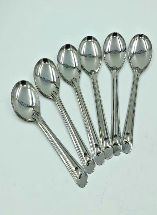 SHLINCO Stainless Steel Serving Spoon, Set of 6 Piece| 23CM - Length| Stainless Steel Serving Spoon Set (Pack of 6) - Image 1