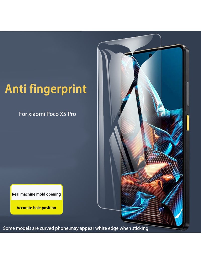 Xiaomi POCO X5 Pro Cover Full Coverage Screen Protector 9H Hardness Tested Tempered Glass Film with Easy Installation, Scratch Resistan Case-Friendly, HD Clear - Image 2