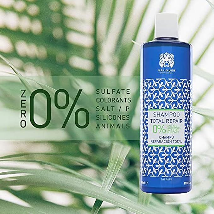 Valquer Laboratorios VALQUER PROFESIONAL ULTRA MOISTURISING FROSTED EFFECT SHAMPOO + MASK PACK - SALT FREE, SILICONE FREE, PARABEN FREE AND SULFATE FREE, DRY HAIR - SINGLE LARGE, 2 UNITS - Image 2