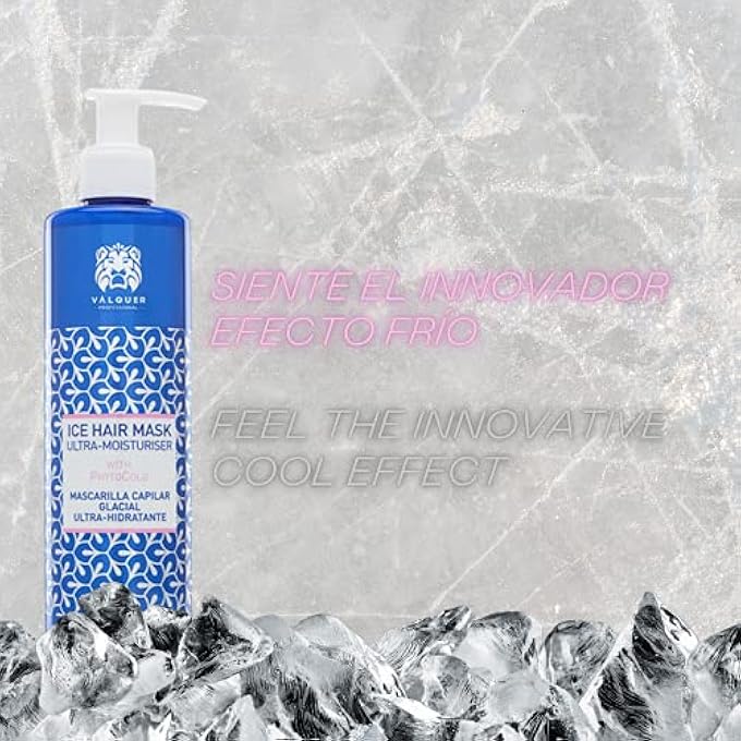 Valquer Laboratorios VALQUER PROFESIONAL ULTRA MOISTURISING FROSTED EFFECT SHAMPOO + MASK PACK - SALT FREE, SILICONE FREE, PARABEN FREE AND SULFATE FREE, DRY HAIR - SINGLE LARGE, 2 UNITS - Image 3