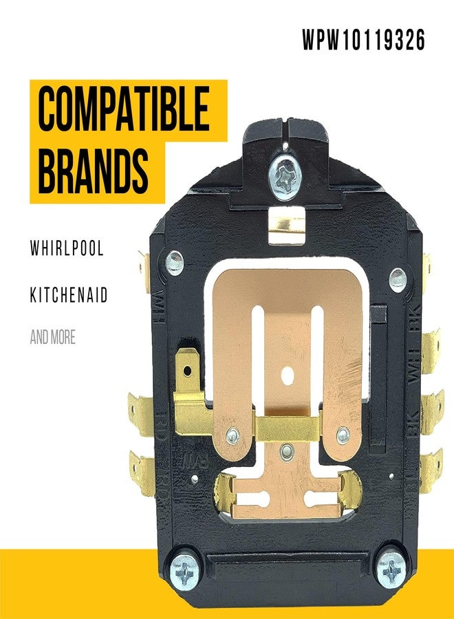 PartsBroz لوحة التحكم في السرعة PartsBroz WPW10119326 - متوافقة مع خلاط Whirlpool KitchenAid - بديل AP6015292 W10119326 1394070 240904-2 4162402 4176137 PS11748567 بديل فائق التحمل - Image 2